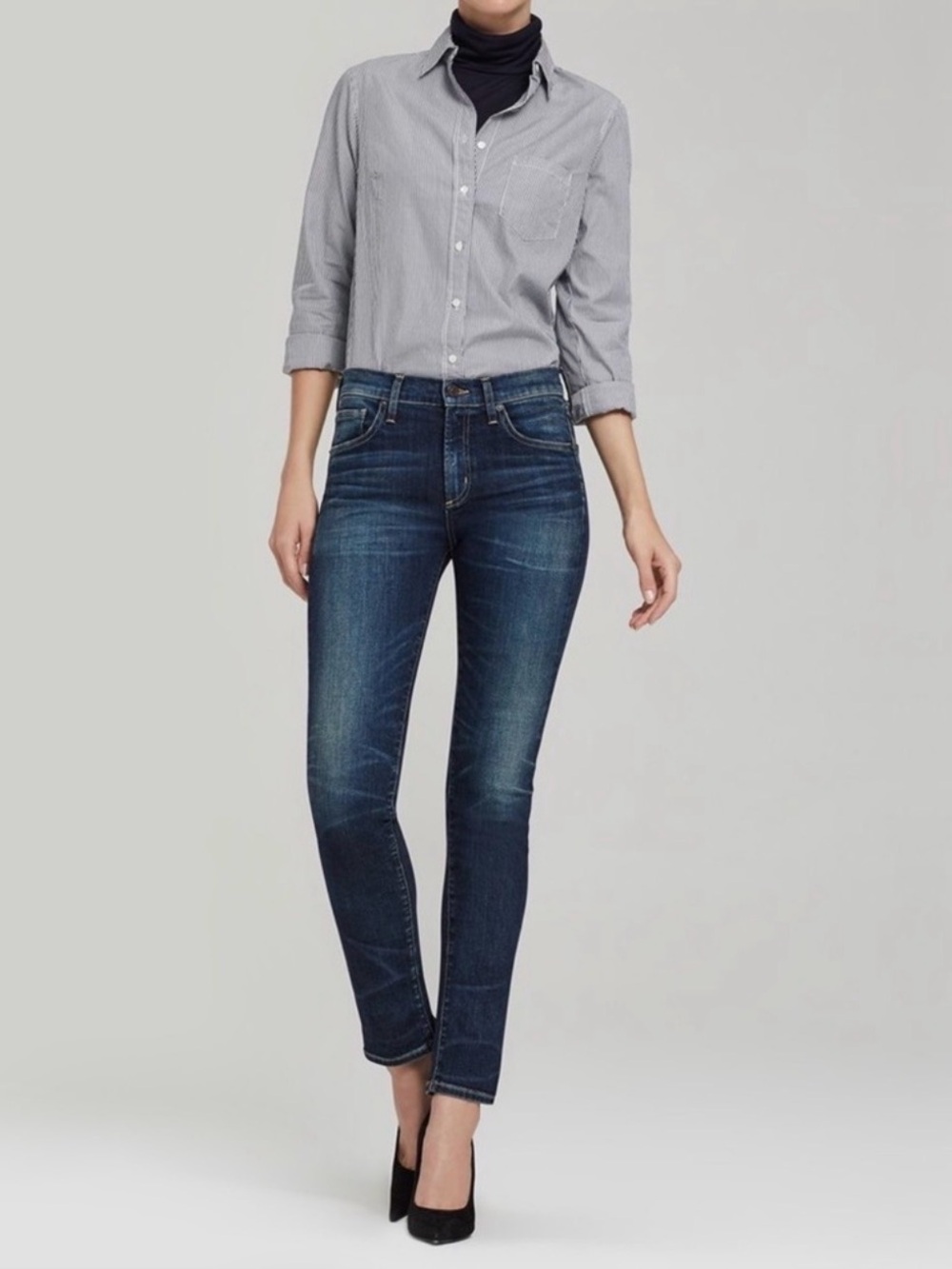 NWOT Citizens of Humanity Agnes Crop Midrise Straight Denim Jeans Size 31